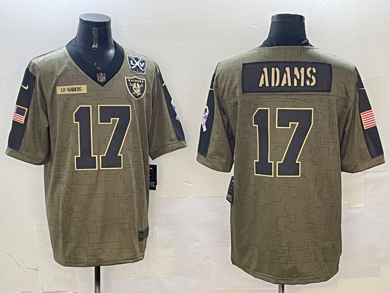 Men Oakland Raiders #17 Adams Green Nike 2025 Salute to Service Limited NFL Jersey style 2->oakland raiders->NFL Jersey